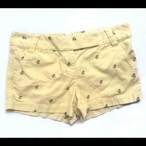 J.Crew (8) Yellow Anchor Shorts